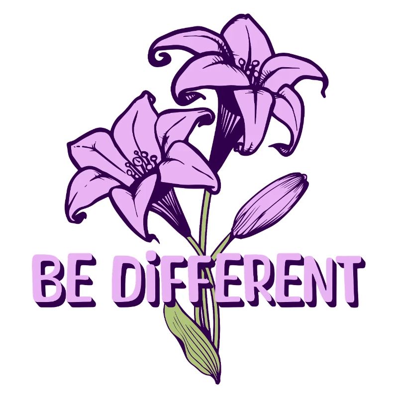 BE DIFFERENT - Jardin de fleurs de lys violets