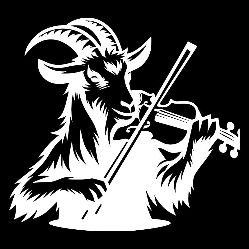 Conception de Silhouette de chèvre et Geiger