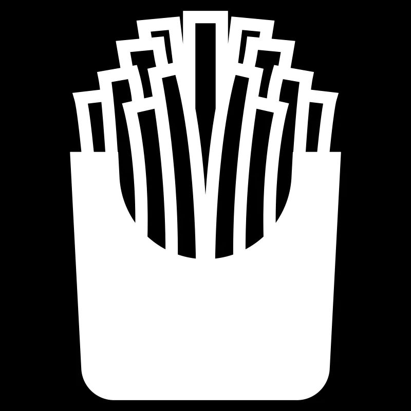 Français symbole de restauration rapide frites