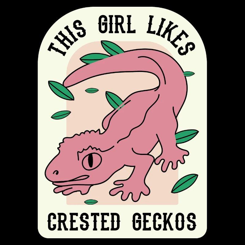 Mädchen mag Geckos Nette Eidechse Exotisches Tier