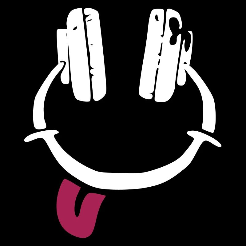 Kopfhörer - Smiley - Zunge