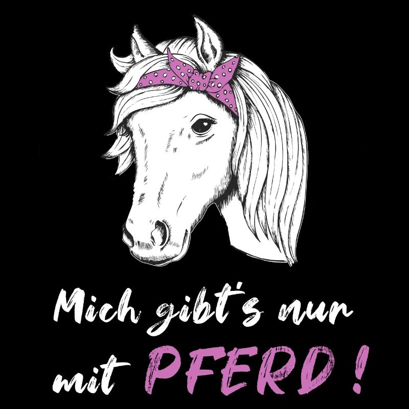 Mich gibts nur mit Pferd Mädchen Reiten Geschenk