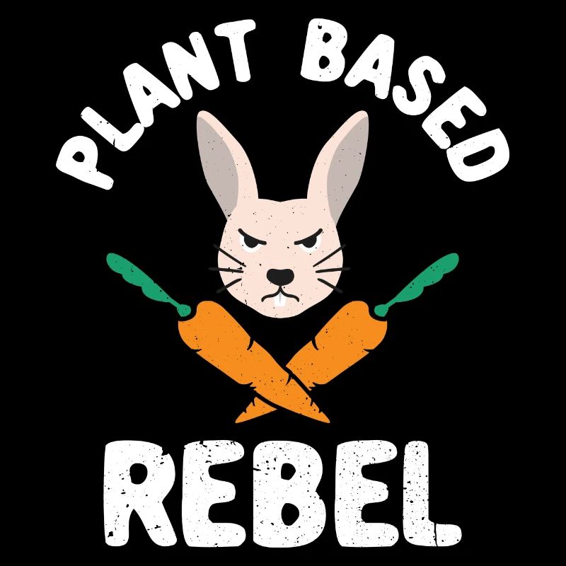 Plant Based Rebel Rabbit Funny Easter Vegan