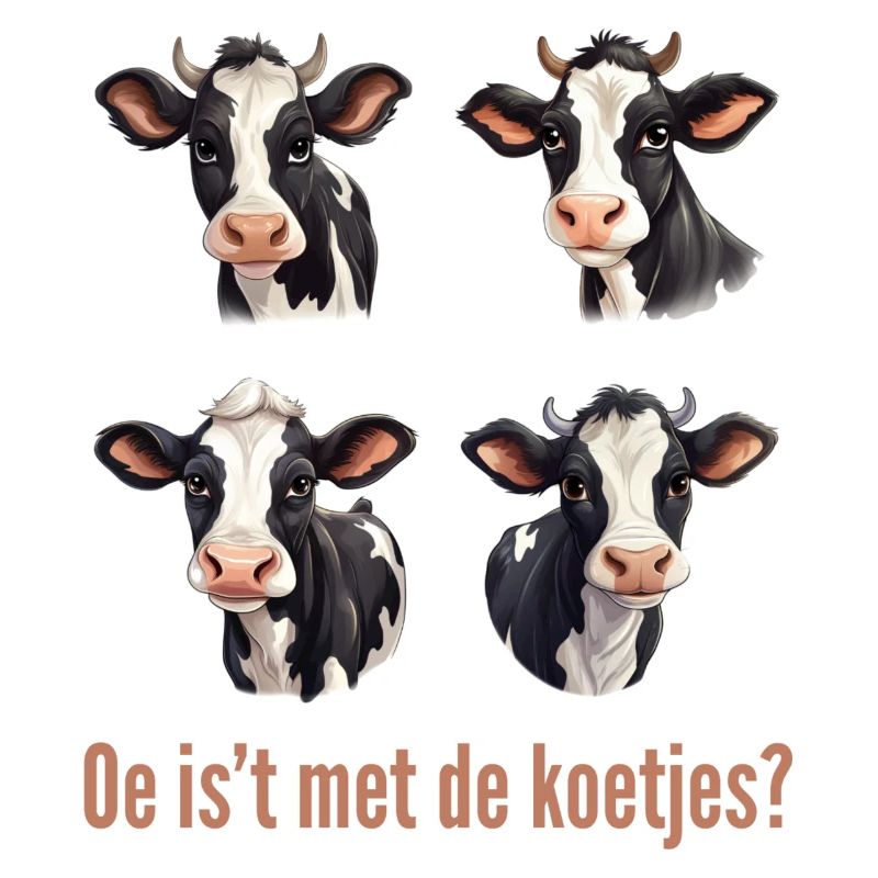 Oh, qu’est-ce que c’est que ce bavardage ? Chemises en dialecte vaches