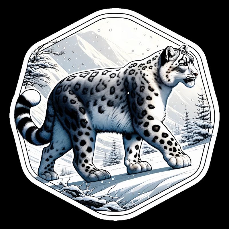 Léopard des neiges Léopard blanc Léopard