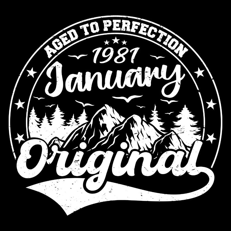 Januar 1981 Geburtstagsgeschenk Januar 1981