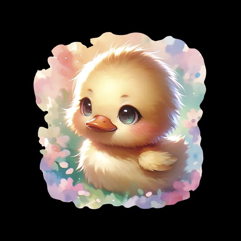 Chibi Easter Duckling For Duck Lovers