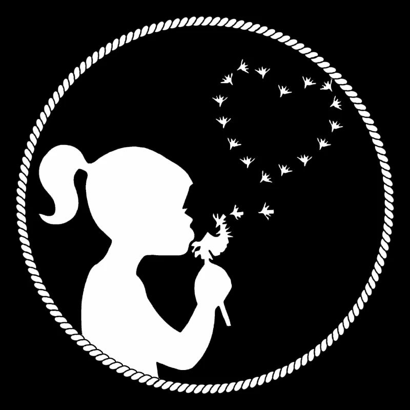 Fille Pissenlit Coeur Blanc
