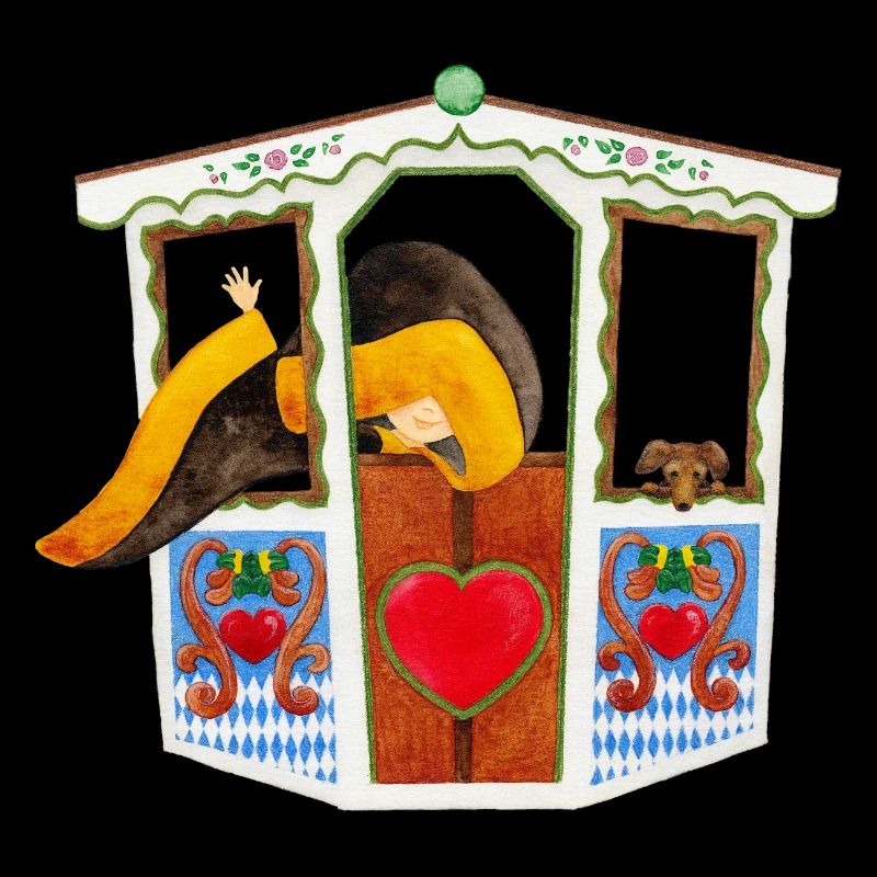 Münchner Kindl et teckel dans la grande roue