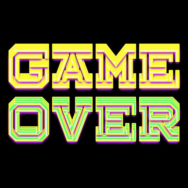 Spiel beendet Neon