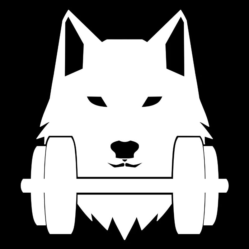 Wolf Dumbbell Gym Training Shirt Cap Gift Idea