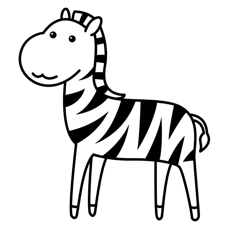 Zebra Comic Animal
