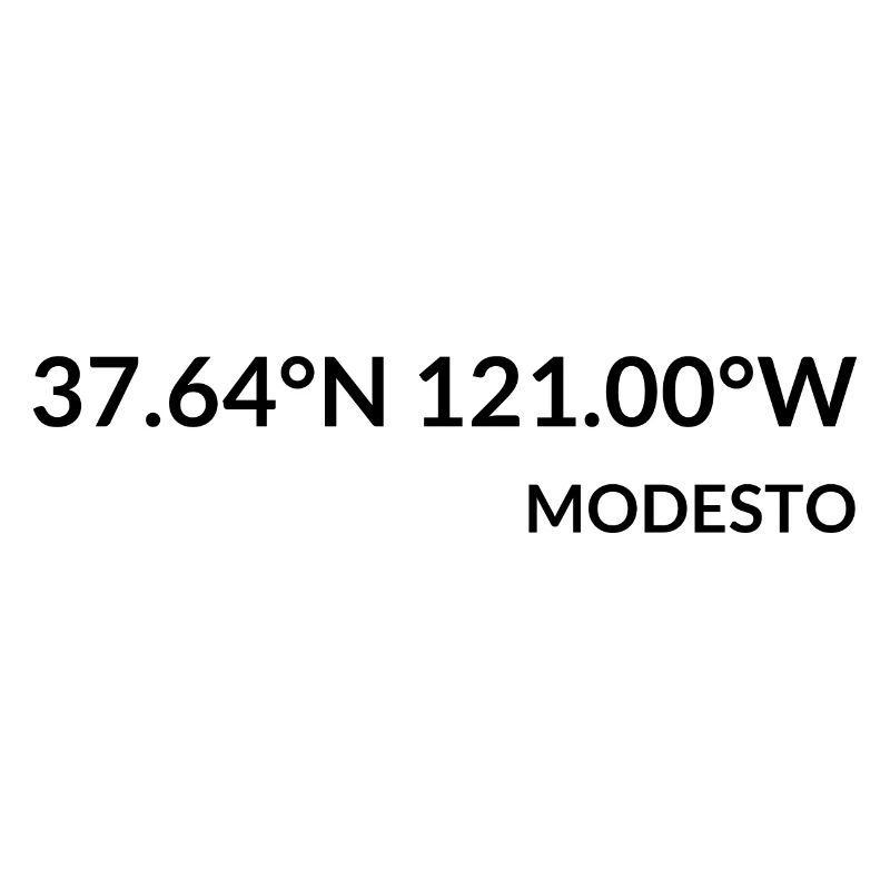 Modesto, California, USA Coordinates