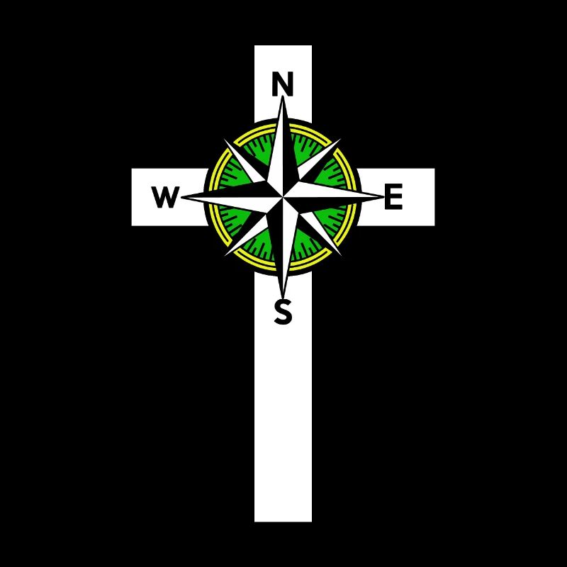Dieu foi Jésus Compass croix religion