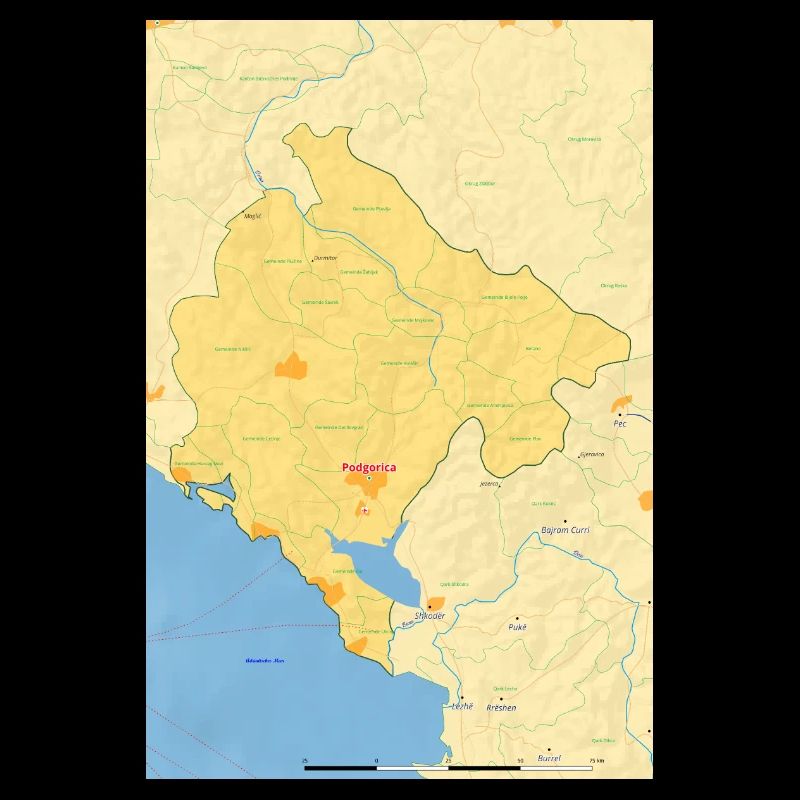 Montenegro Map Map