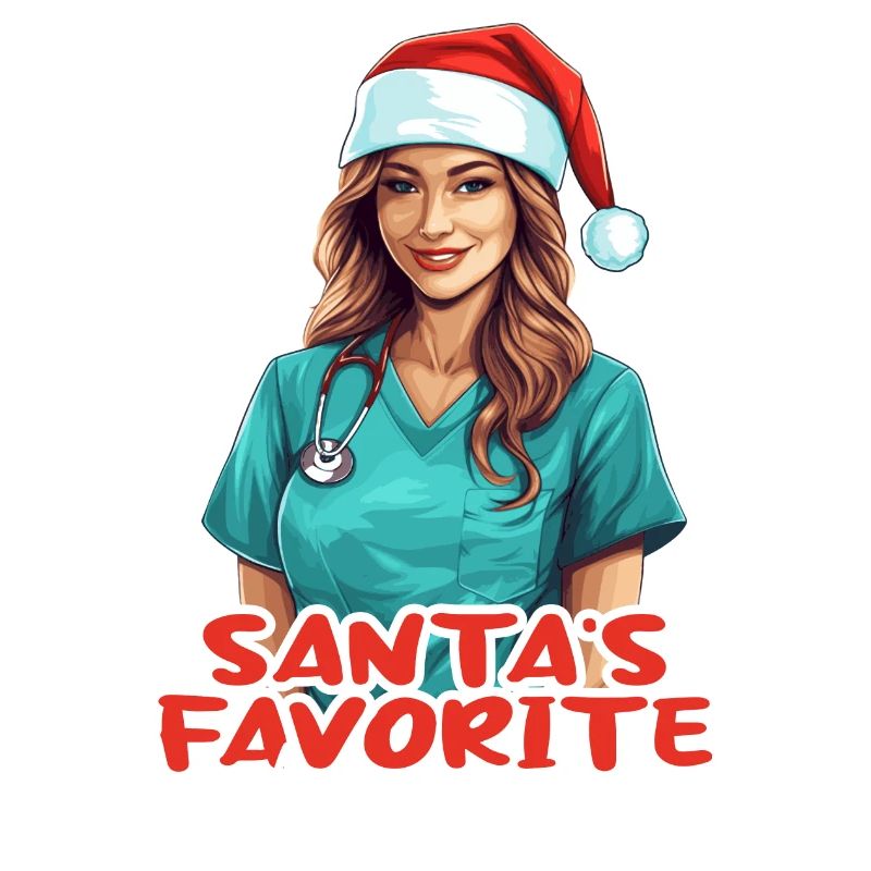 Infirmière de joyeux Noël