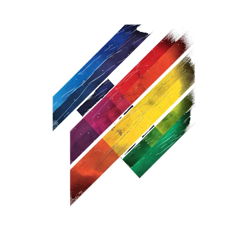 Abstraktes Regenbogen Pride Tornado Design - Lebendig