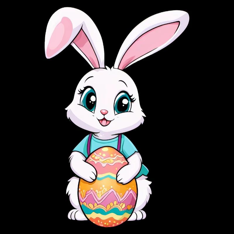 Easter bunny with Easter eggs