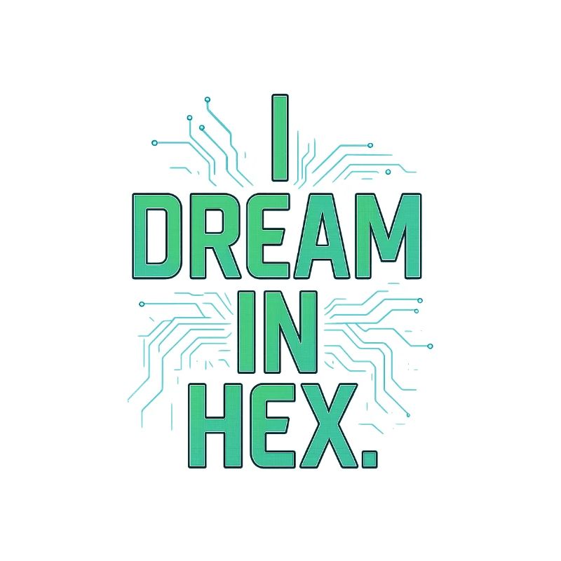 I Dream in Hex - T-shirt Nerdy Coder pour les développeurs