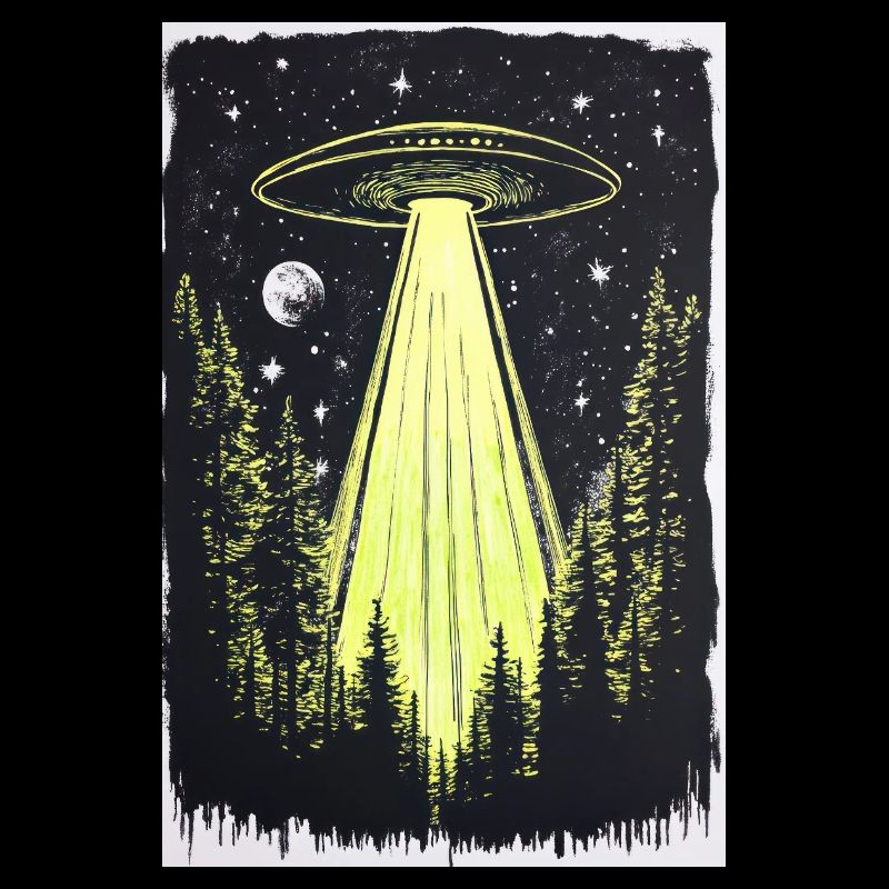 UFO in den Mitternachtskiefern