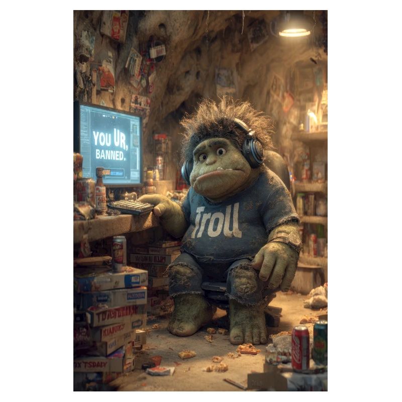 Internet-Troll wird gesperrt