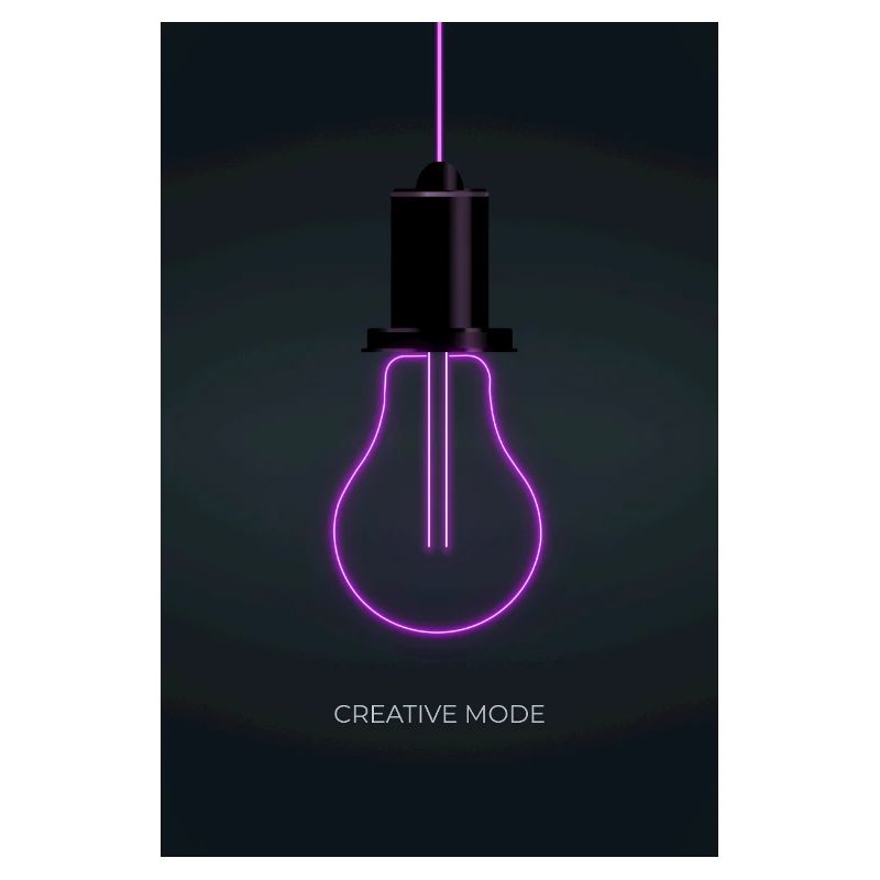 Affiche Créative de Mode Néon