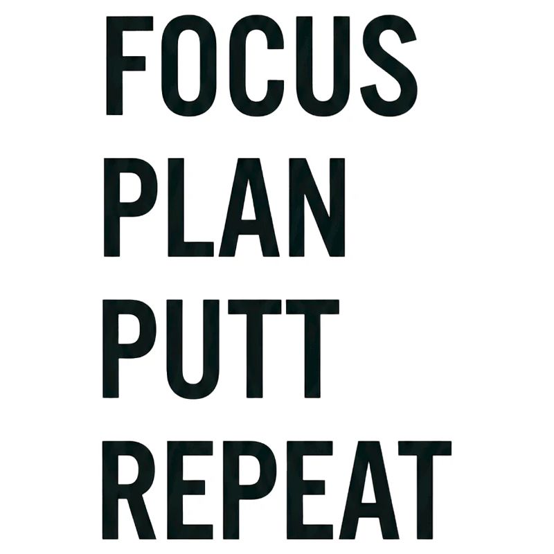 Golf Focus Plan Putt Reapeat
