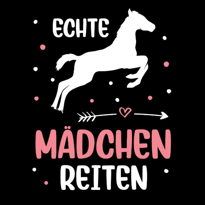 Echte Mädchen Reiten Pferde Mädchen