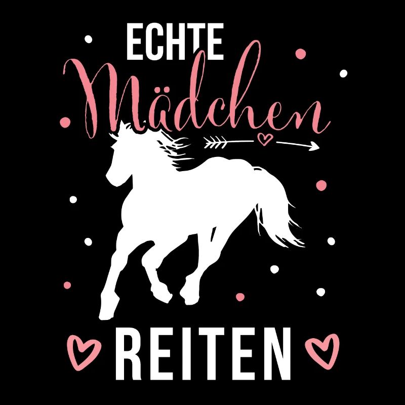 Echte Mädchen Reiten Pferde Mädchen