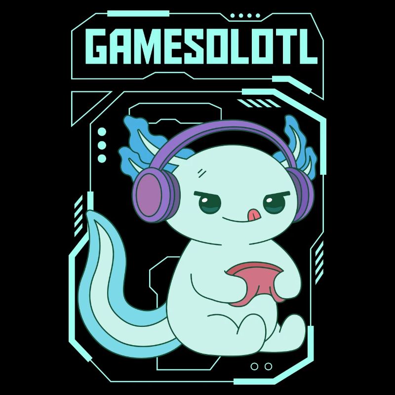 Gamesolotl Pun Design for Axolotl Lovers