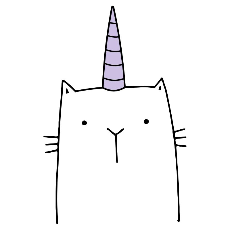 Cadeau mignon chat licorne