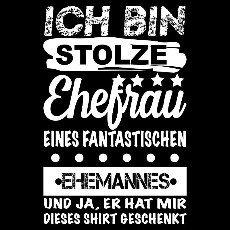 stolze Ehefrau eines tollen Ehemannes