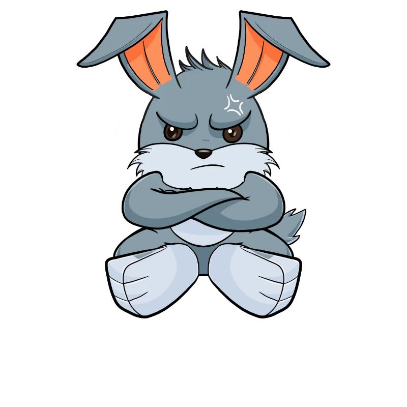 Nope Funny Lazy Rabbit