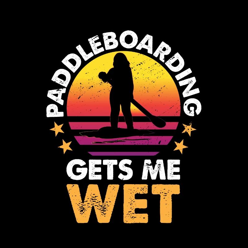 Le paddleboard me mouille Drôle de paddleboarder SUP