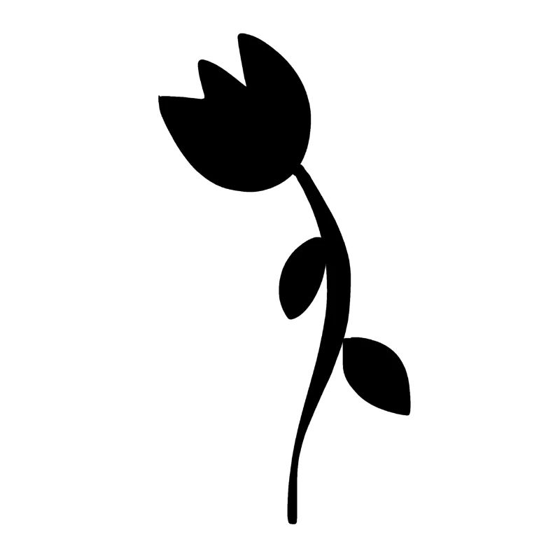 Symbole De Fleur Forme Plante De Fleur