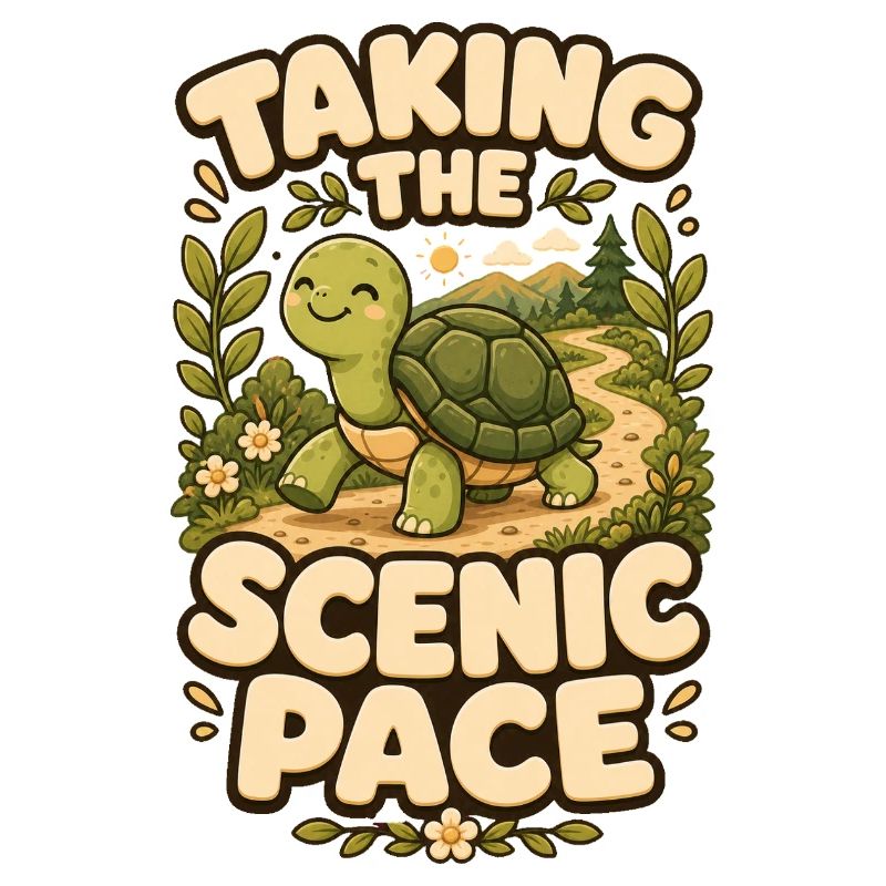 Taking The Scenic Pace Turtle