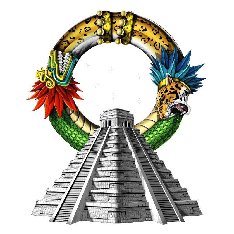 Ancienne pyramide aztèque