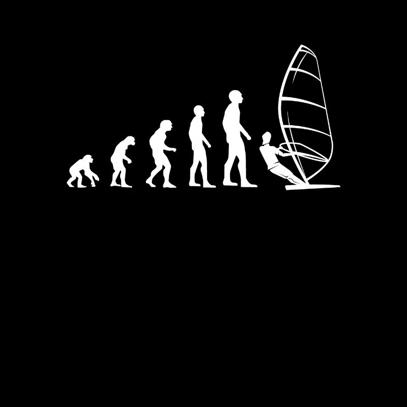 evolution windsurfing humor snowboarder mann