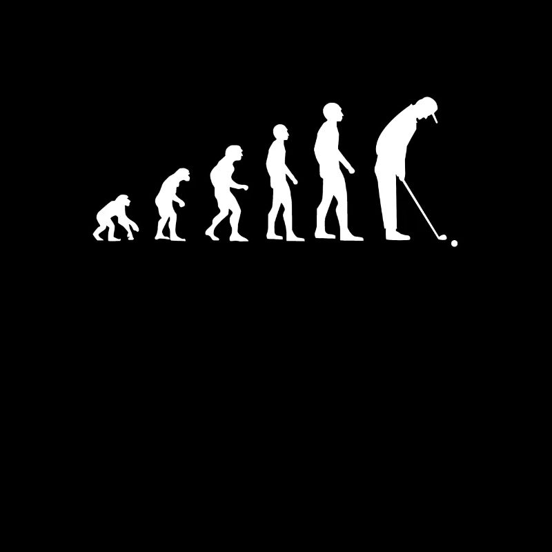evolution golf man humor humorous golfer
