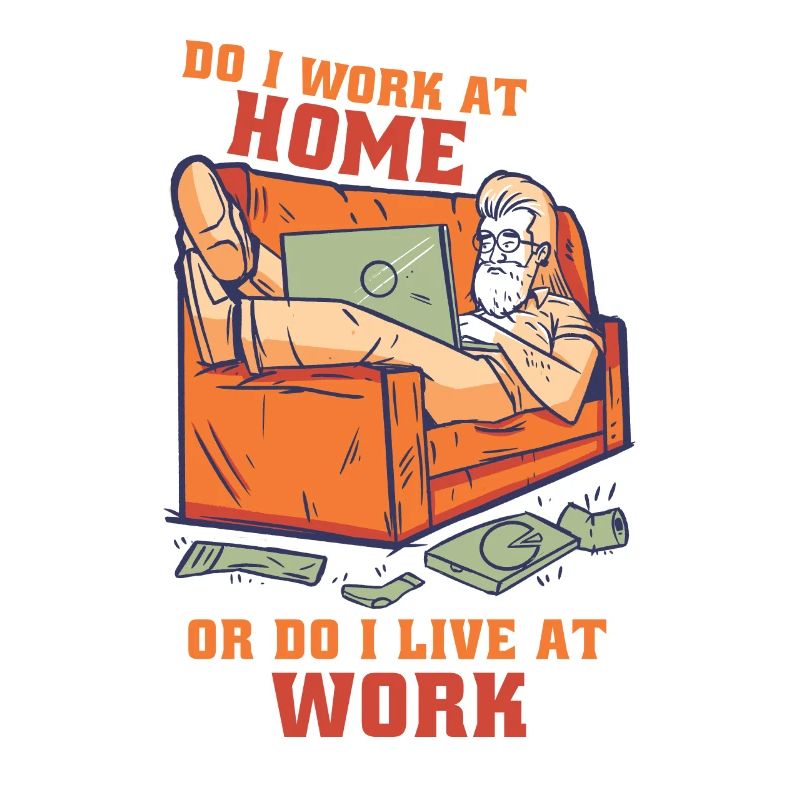 Arbeite Ich Zu Hause Oder Lebe Ich Bei Der Arbeit