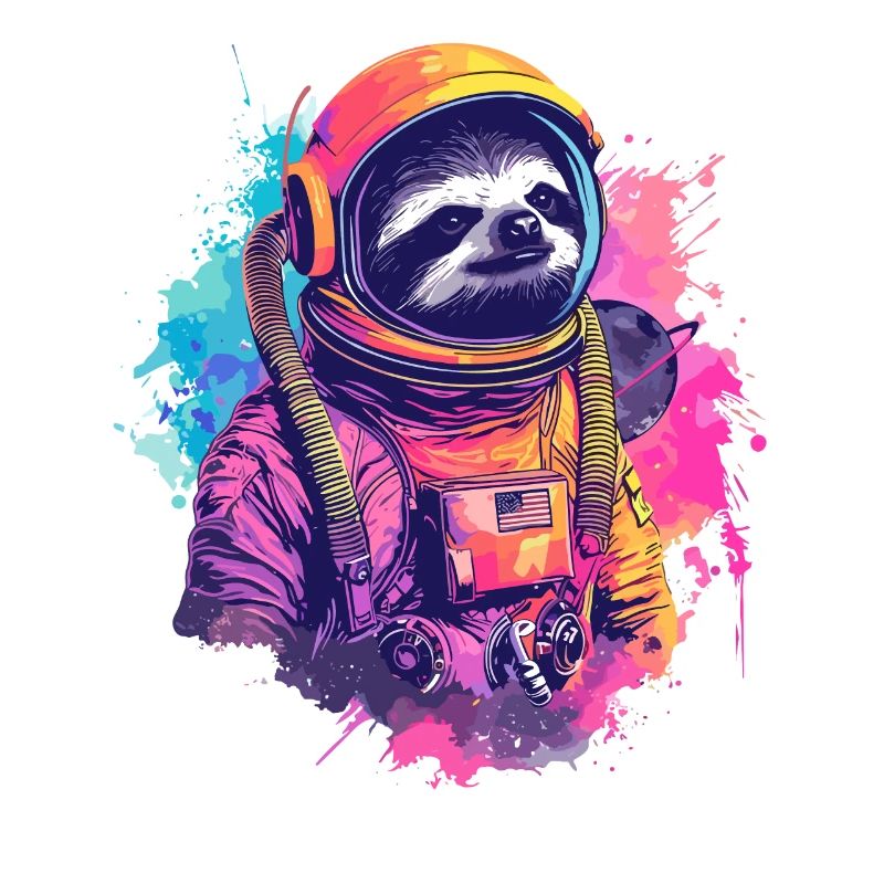 Sloth Astronaut - A Space Trip In