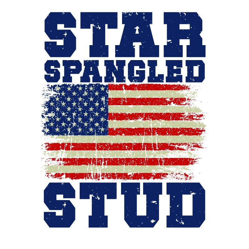 Star Spangled Stud Signe de paix Drapeau des États-Unis