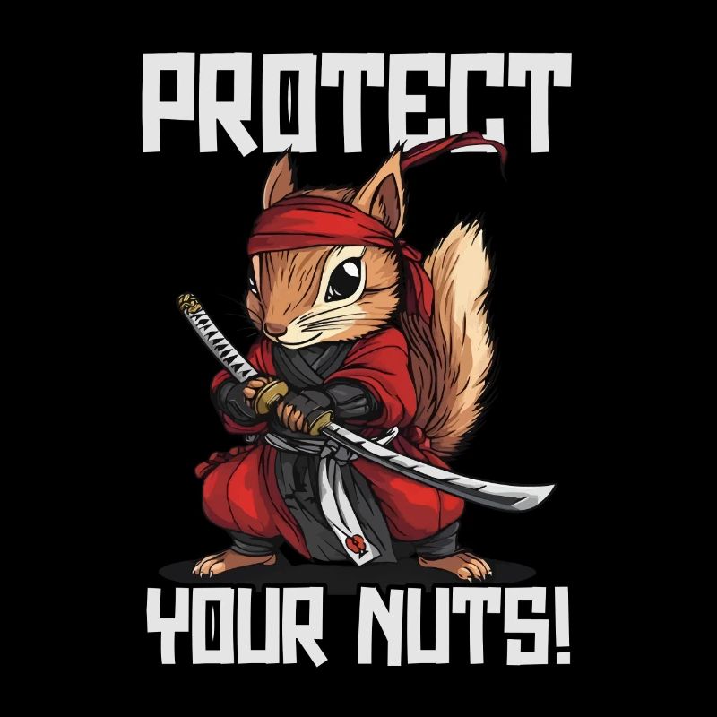 Protect Your Nuts Ninja Squirrel