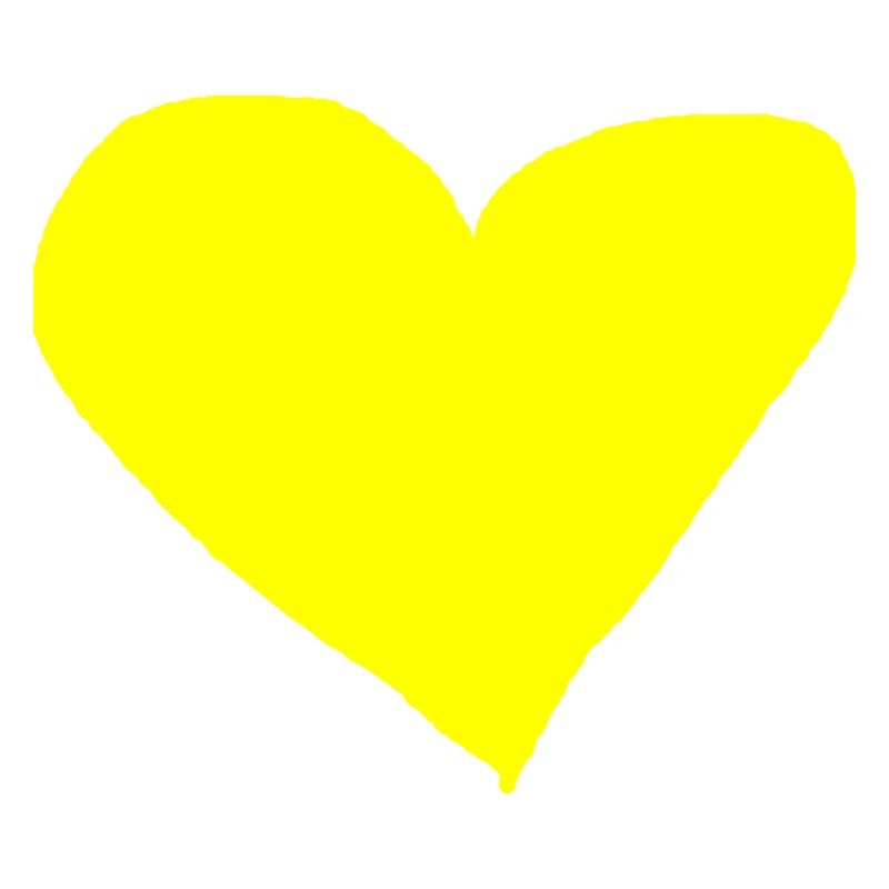 Herz gelb Geschenkidee