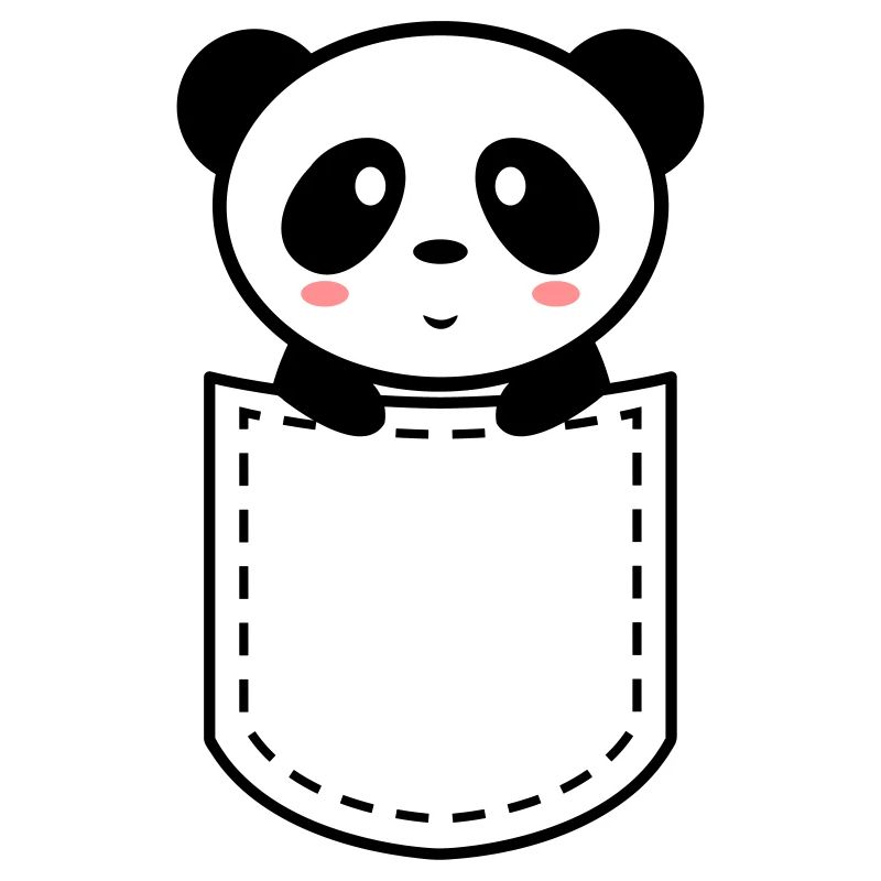 Panda in einer Tasche