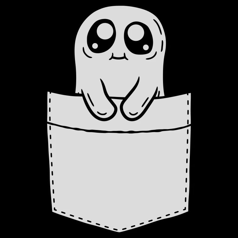 Comic Ghost Take Chest Pocket