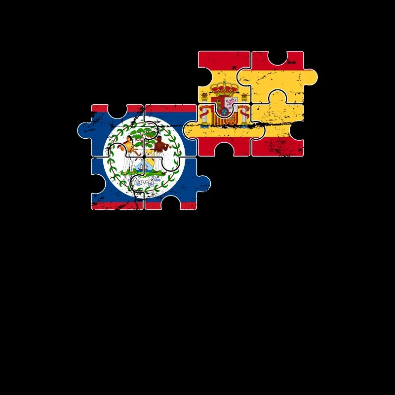 Belize Spain Vintage Flag Belizer