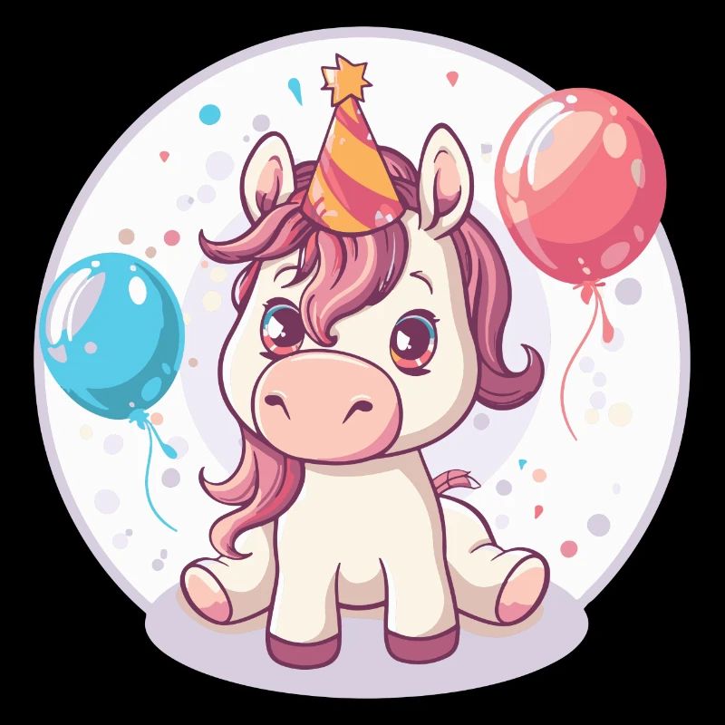 Bande dessinée d’anniversaire de cheval