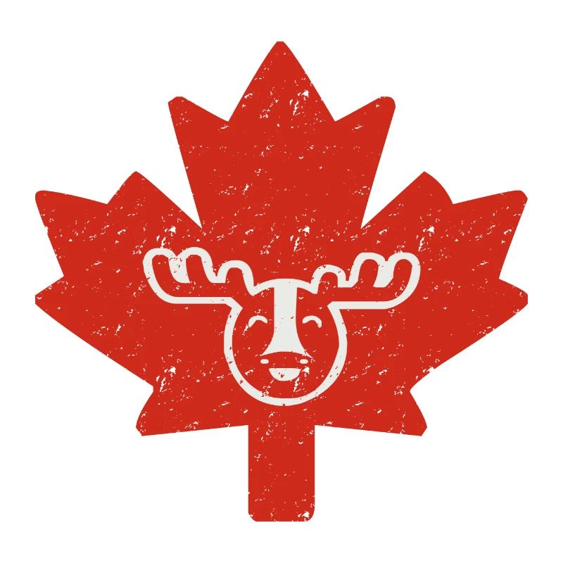 Canada - Maple Leaf with Elk