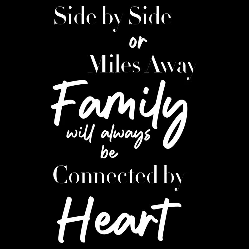 Seite an Seite oder kilometerweit entfernt, die Familie wird es immer lieben